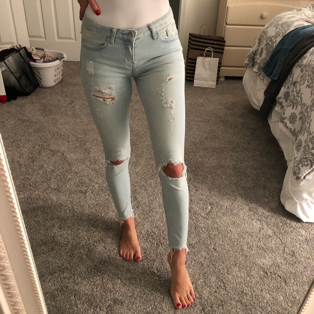 Zara distressed jeans